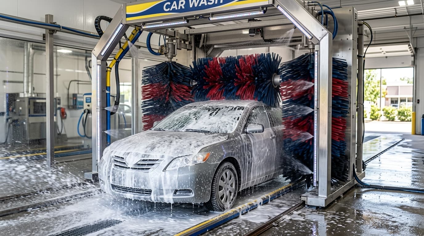 Futuristic Gantry Car Wash