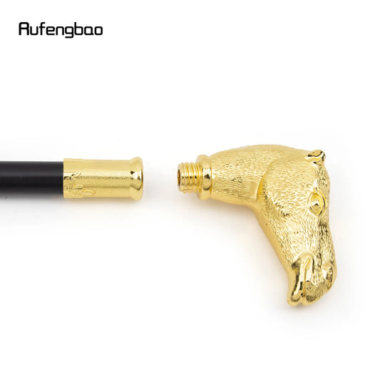 Golden Camel Head Walking Cane Fashion Walking Stick Gentleman Luxury Crosier Knob Walking Stick 93cm