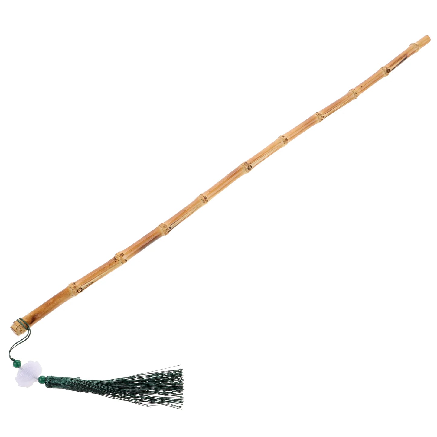 Cane Handmade Walking Stick Adjustable Length NonSlip Handle Foldable Design Rattan Trekking Pole Vintage